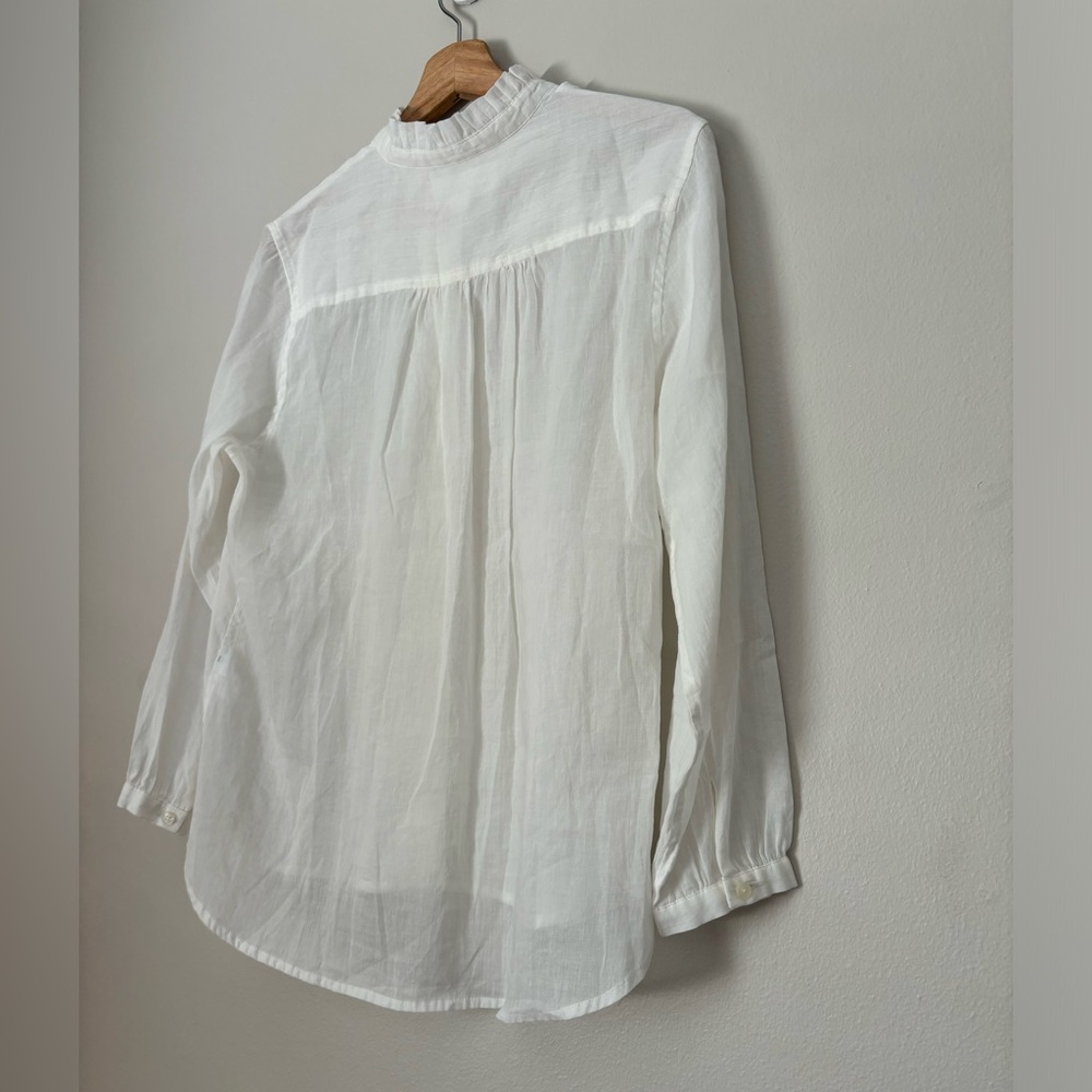 Trovata White Cotton Ramie Coastal Shirt - Picture 6 of 12